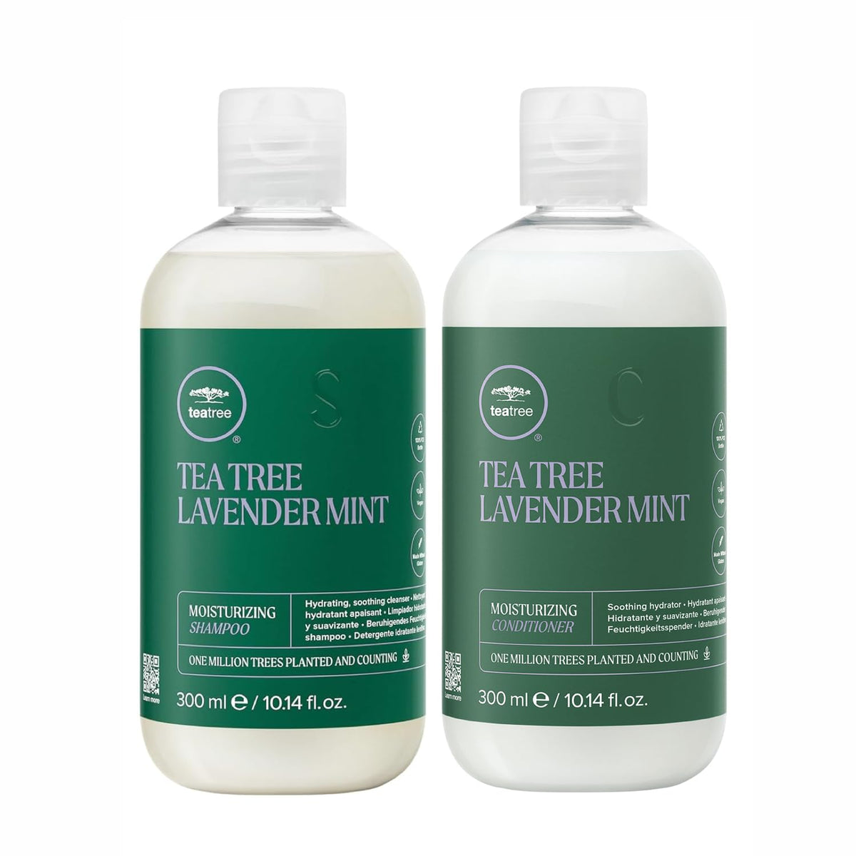 Ensemble Tea Tree Lavender Mint, emballage, ornement parfumé pour hydrater les cheveux et apaiser les sens