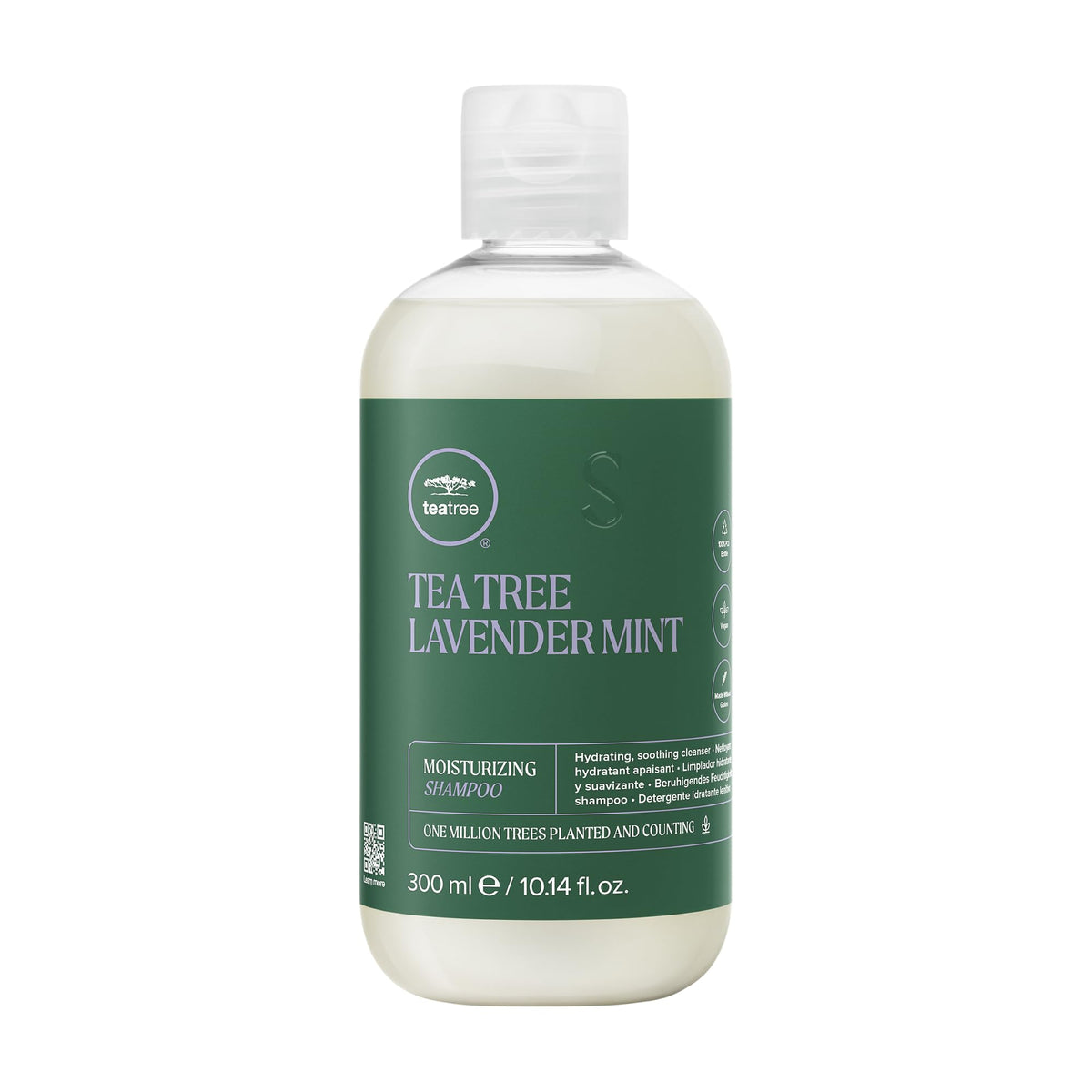 Tea Tree Lavande Menthe — bouteille du shampooing hydratant, hydratation pour cheveux secs.