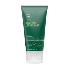 Flacon Tea Tree Lemon Sage Gel pour volume léger sur cheveux fins.