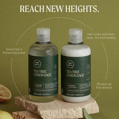 Tea Tree Lemon Sage : ingrédients menthe et sauge pour une sensation rafraîchissante.