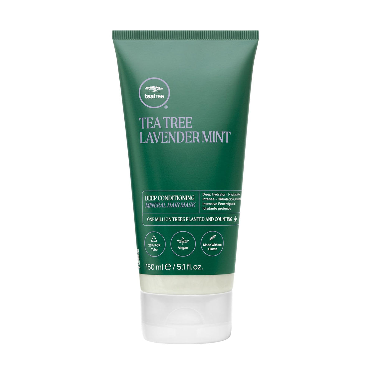 Tea Tree masque-cheveux lavande-menthe hydrate en profondeur et apaise les longueurs.
