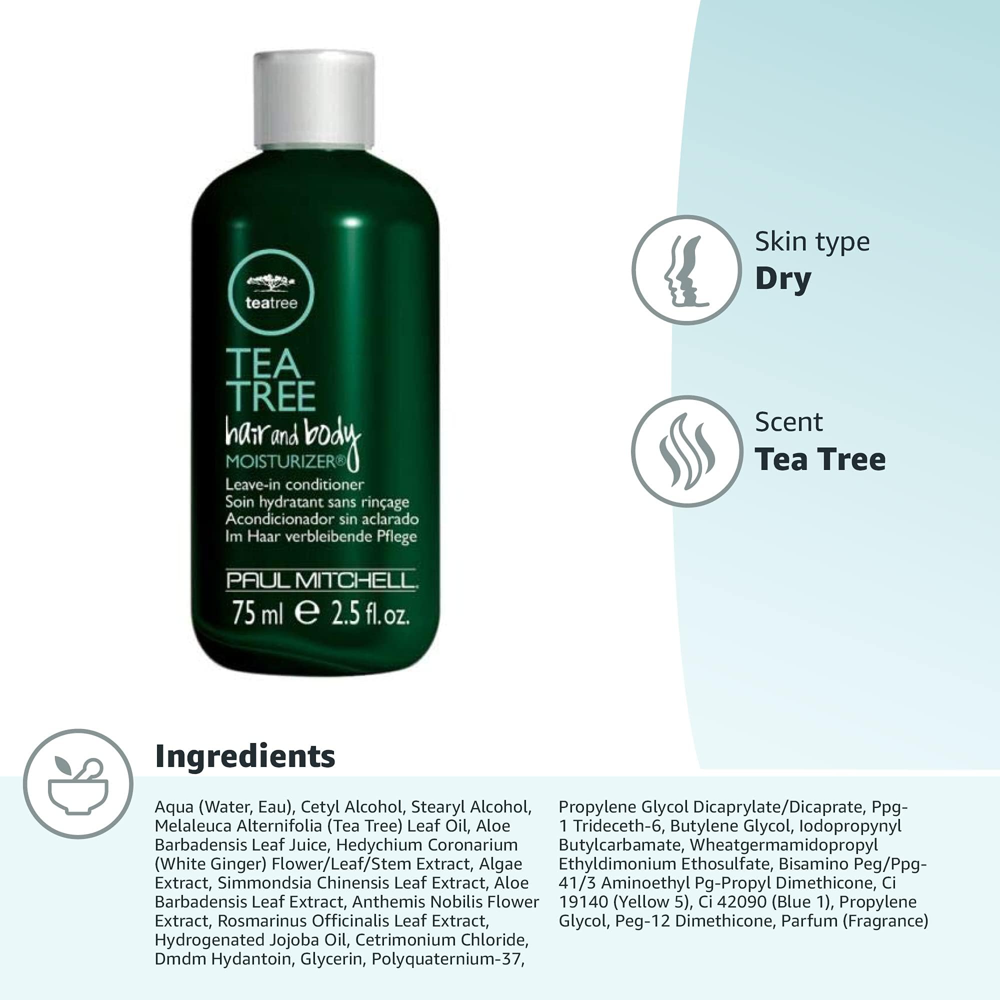 Tea Tree emballage renouvelé, flacon pratique et recyclable.