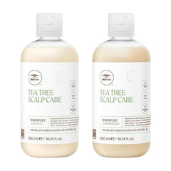 Tea Tree Shampoing bouteille: soin cuir chevelu et volume pour cheveux fins.