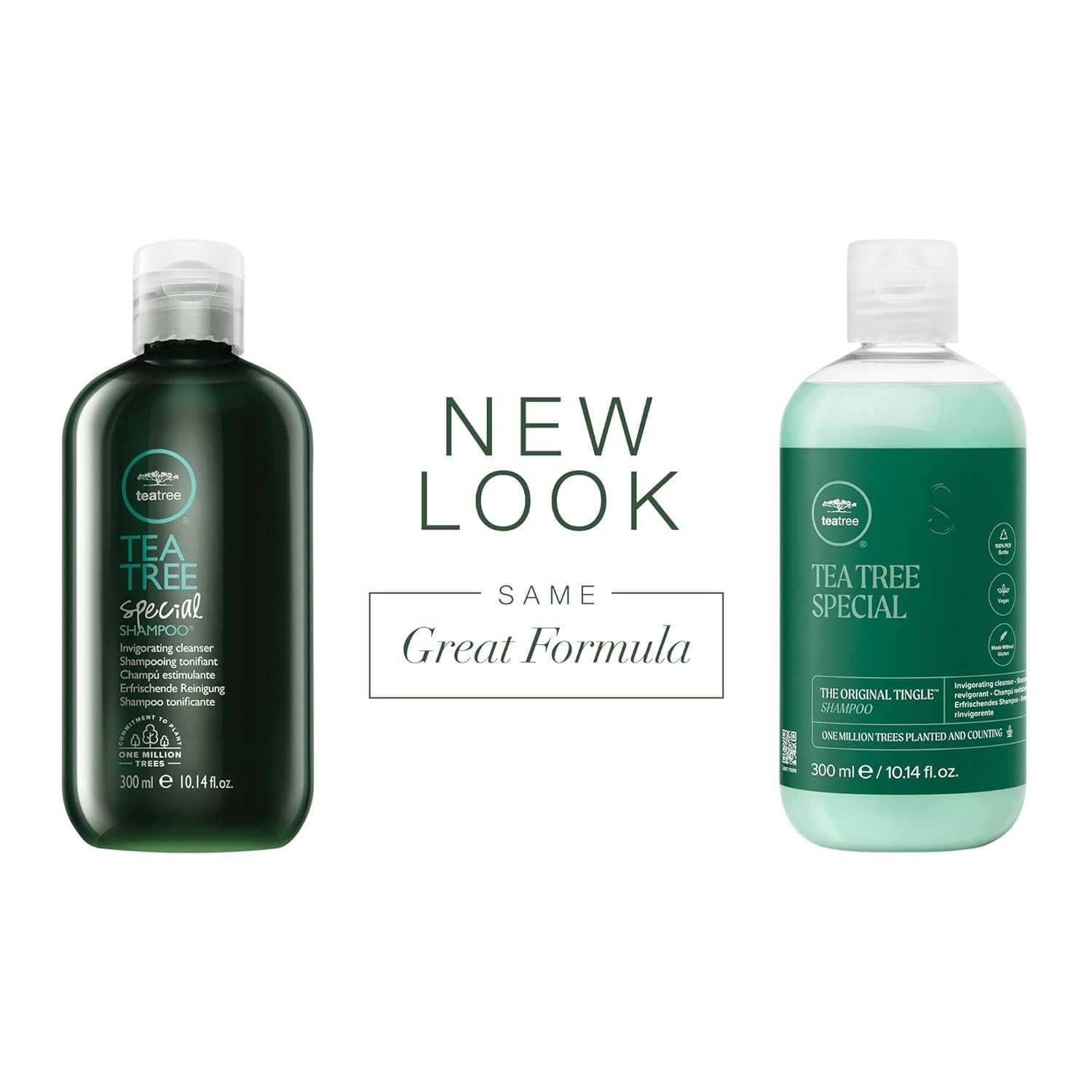 Après-shampooing Tea Tree Special, bouteille douce démêle et nourrit les cheveux durablement.