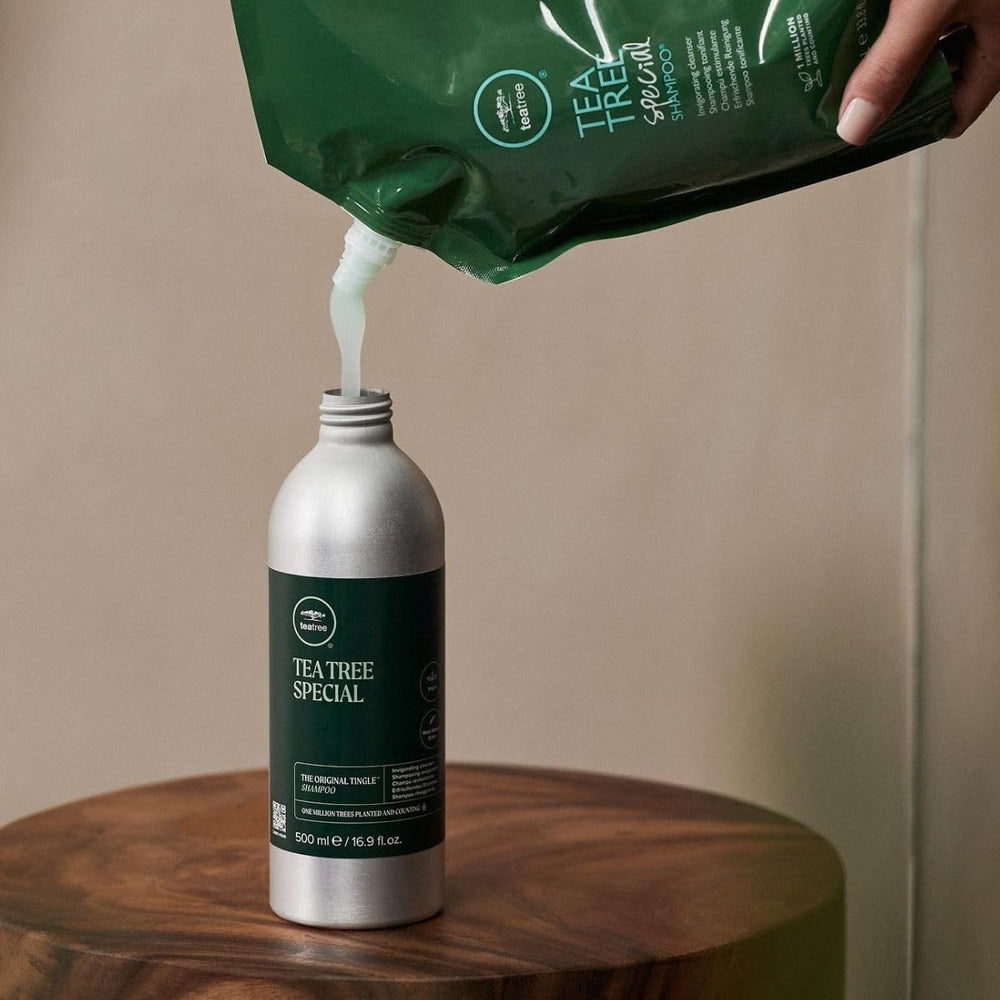 Tea Tree Special Conditioner : parfum frais qui éveille le cuir chevelu et les cheveux.