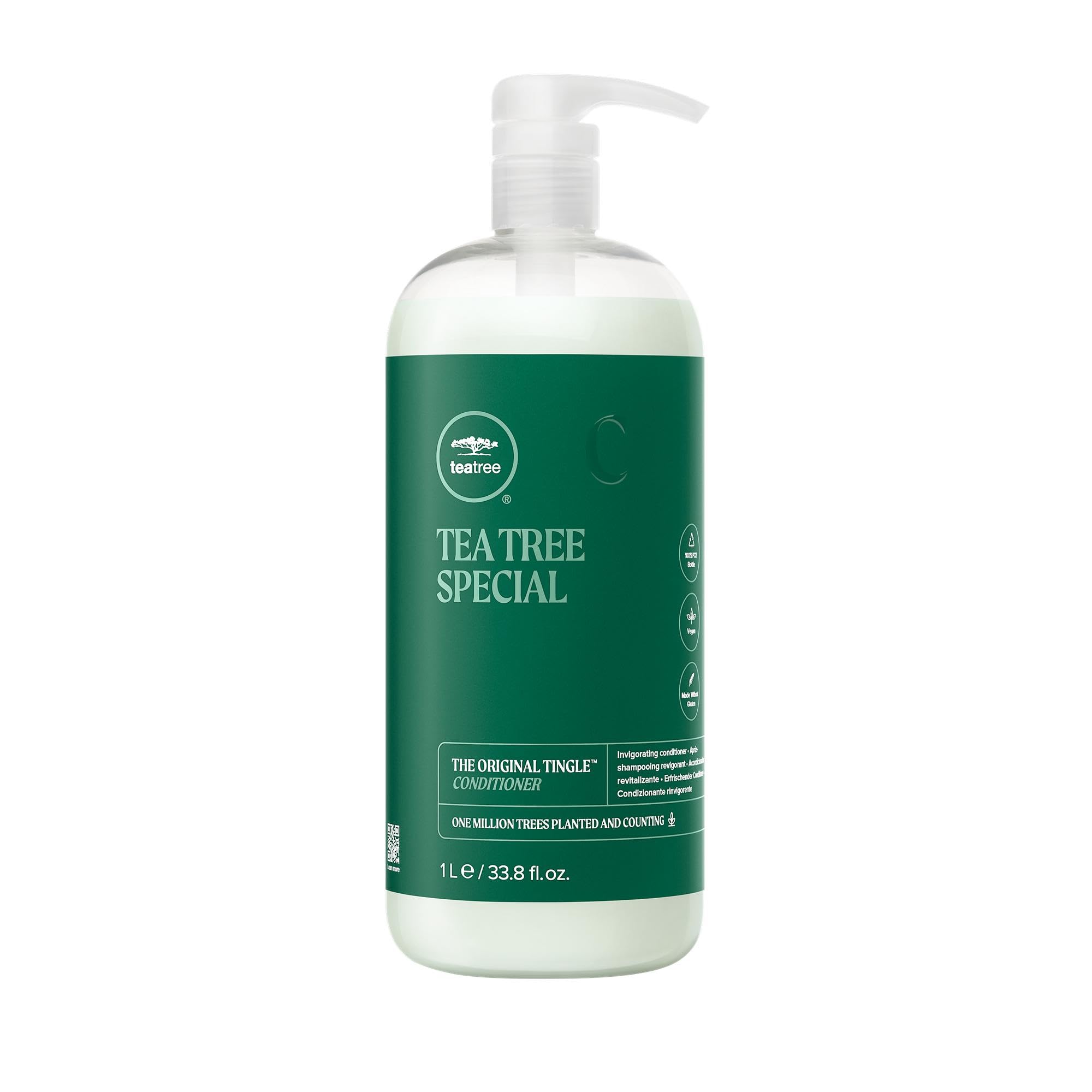 Tea Tree Special Conditioner – Bouteille picotement: démêle et adoucit les cheveux.