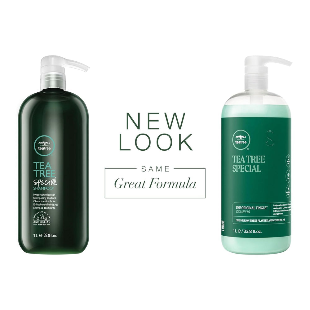 Tea Tree Special Conditioner – bouteille, démêle et adoucit les longueurs pour plus de douceur.