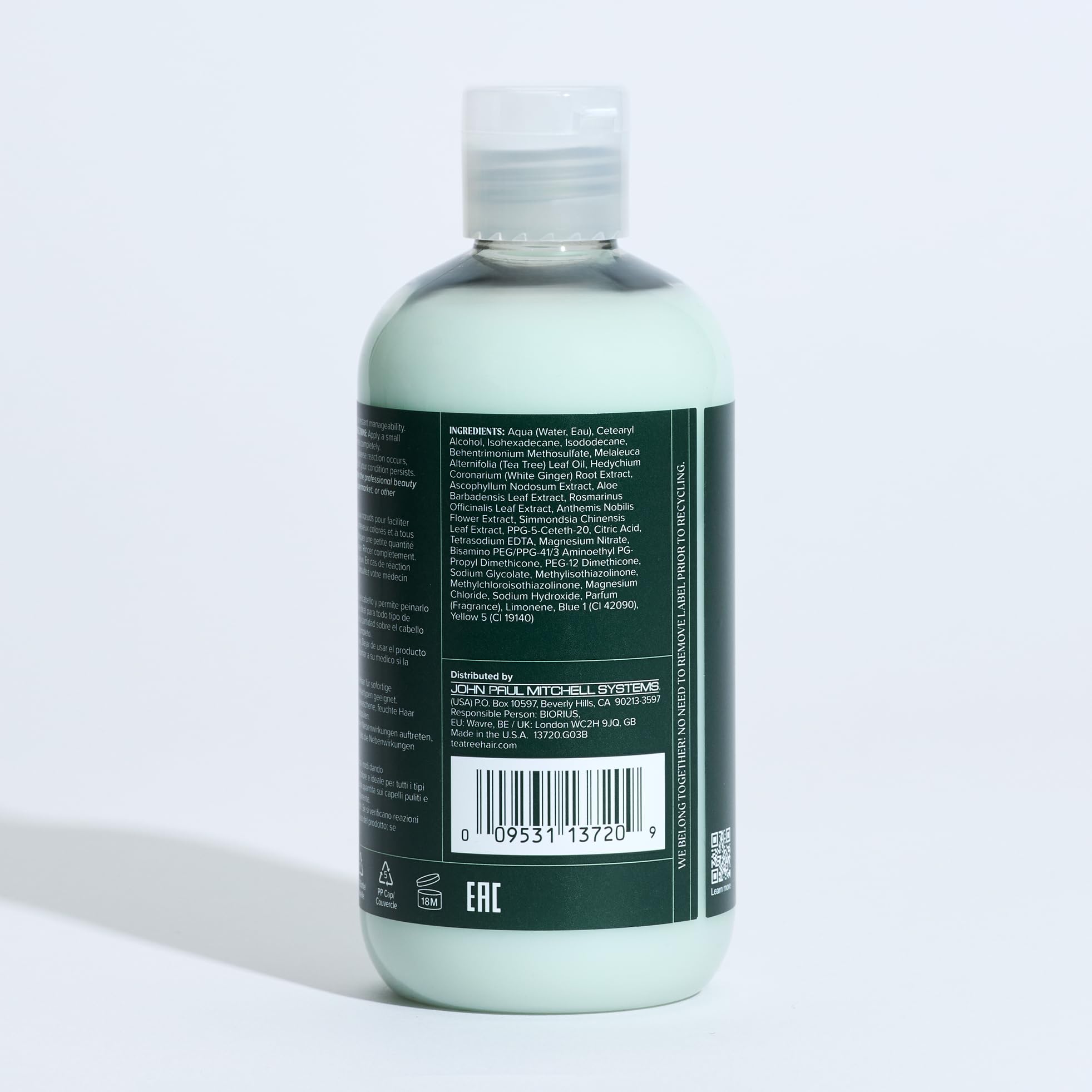 Rituel quotidien avec Tea Tree Special Conditionner, cheveux faciles à démêler et soyeux