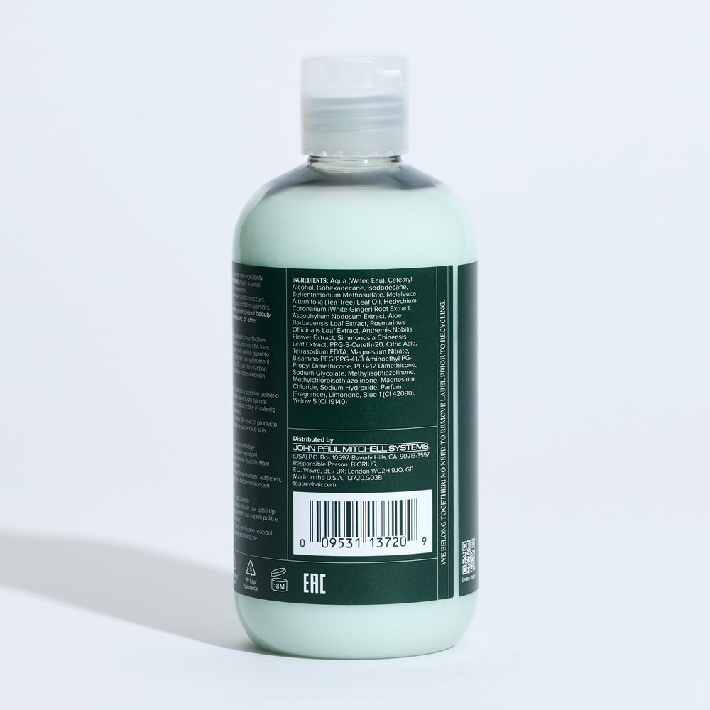 Rituel quotidien avec Tea Tree Special Conditionner, cheveux faciles à démêler et soyeux