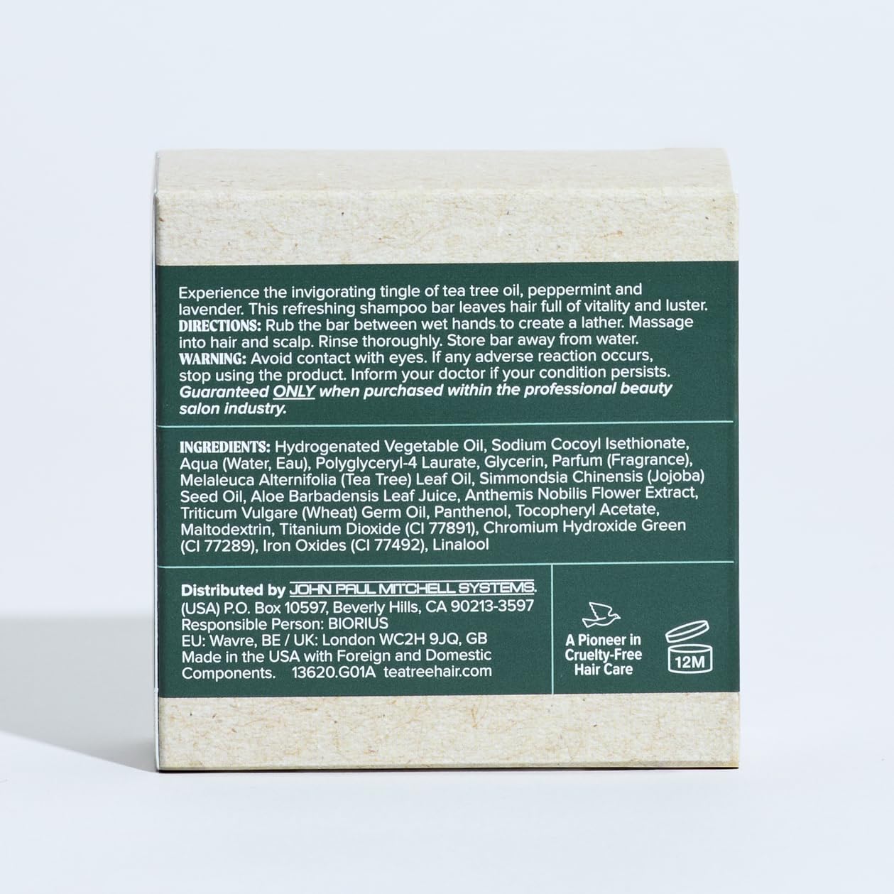 Tea Tree Special Shampoo Bar, utilisation simple et routine zéro-déchet.