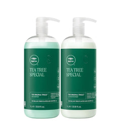 Tea Tree Special Shampoo – bouteille, revitalise le cuir chevelu et densifie les cheveux.