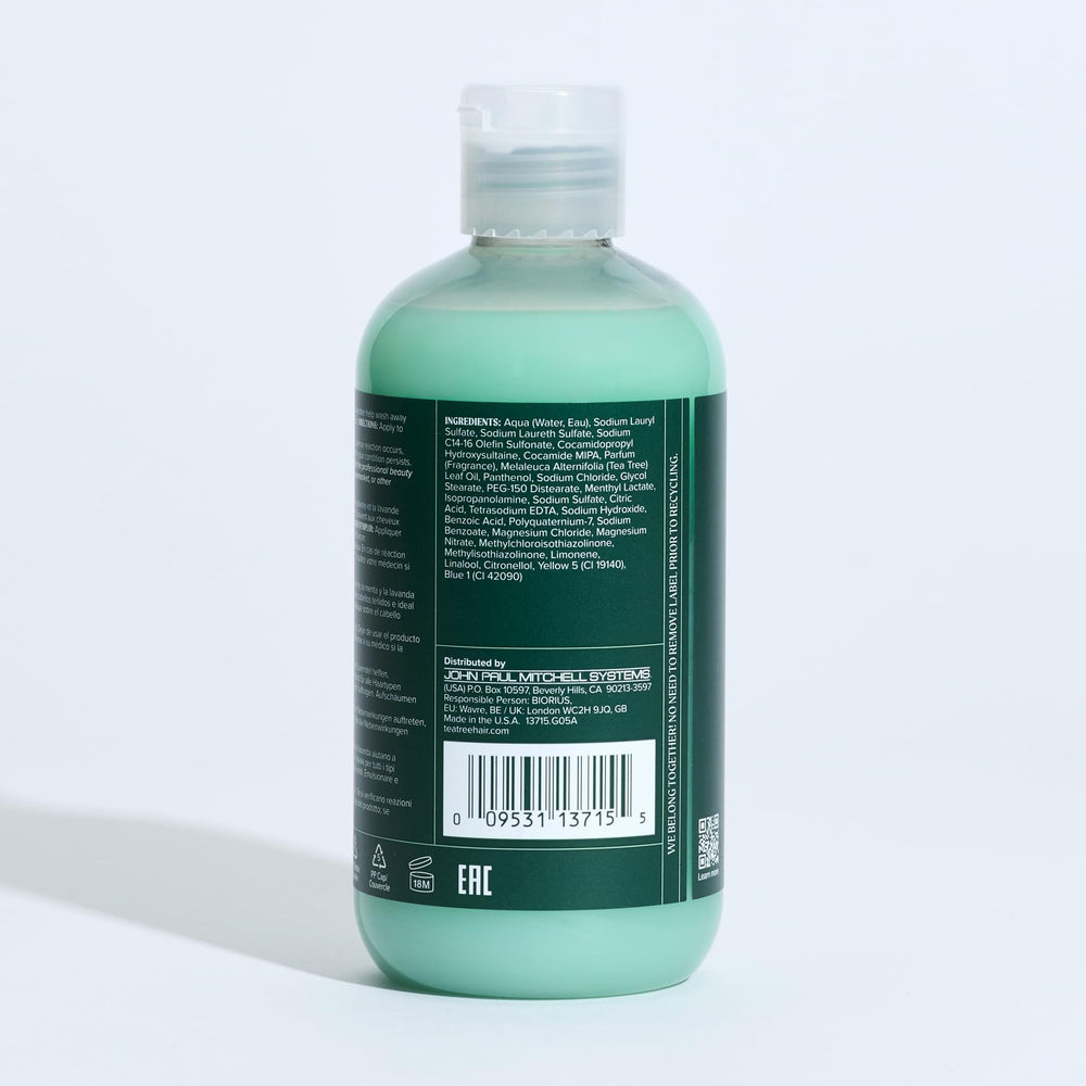 Tea Tree Special Shampoo — convient à tous types de cheveux, particulièrement les cheveux gras.