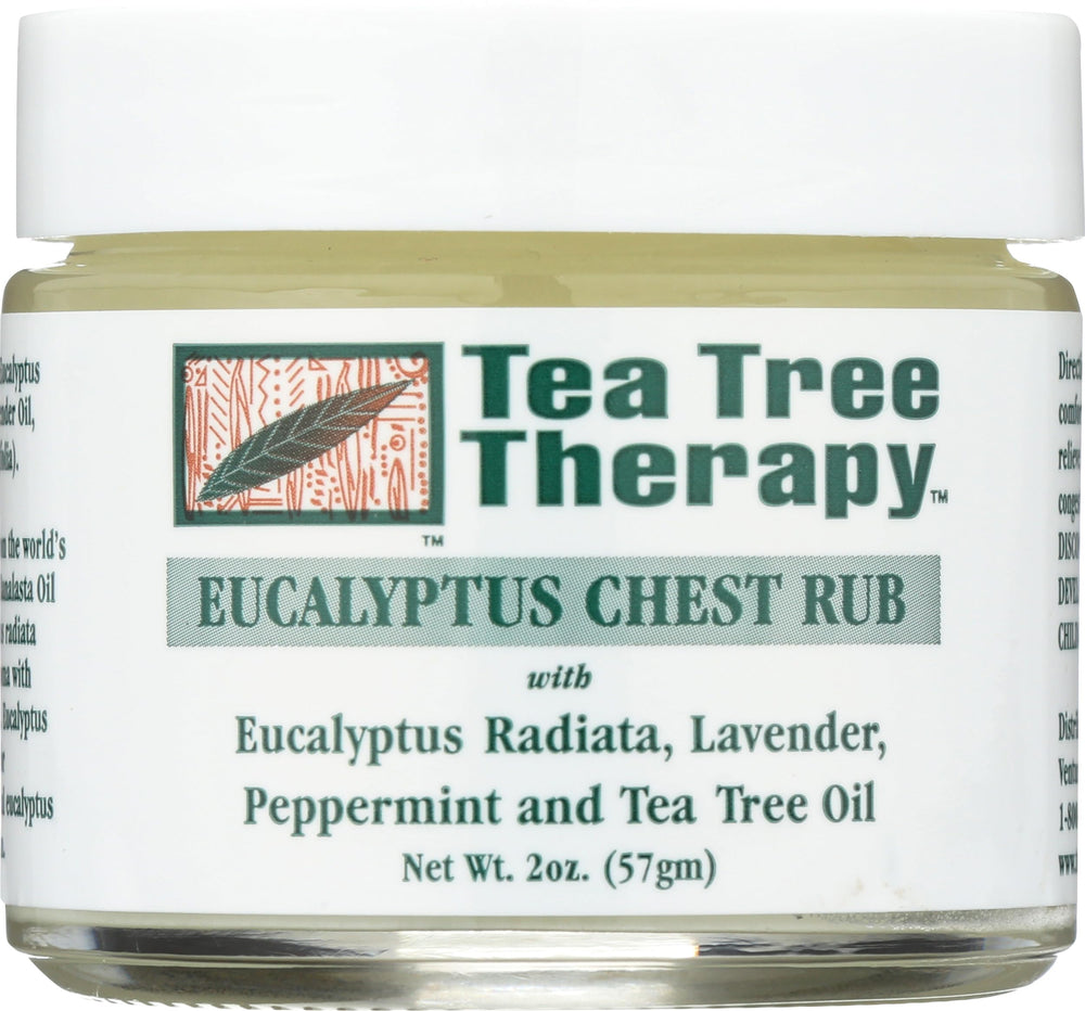Tea Tree Therapy flacon eucalyptus australien 2oz, arôme frais pour aromathérapie.