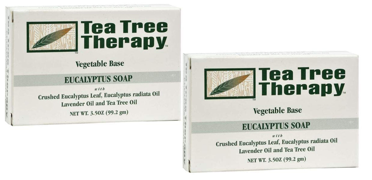 Tea Tree Therapy Savon Barre Eucalyptus, parfum frais et peau douce