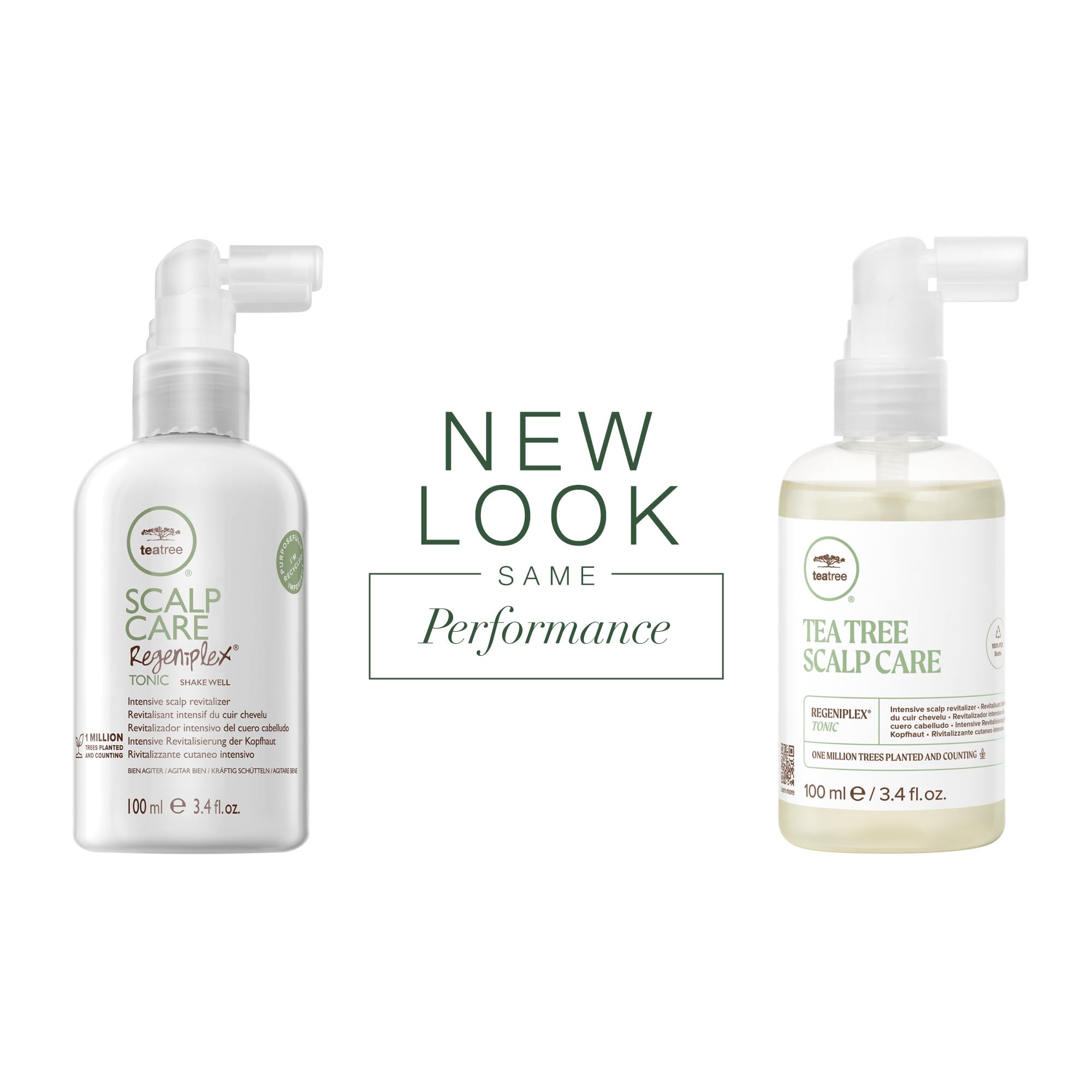 Tea Tree Regeniplex en spray, appliquez sur le cuir chevelu pour l'entretien quotidien.