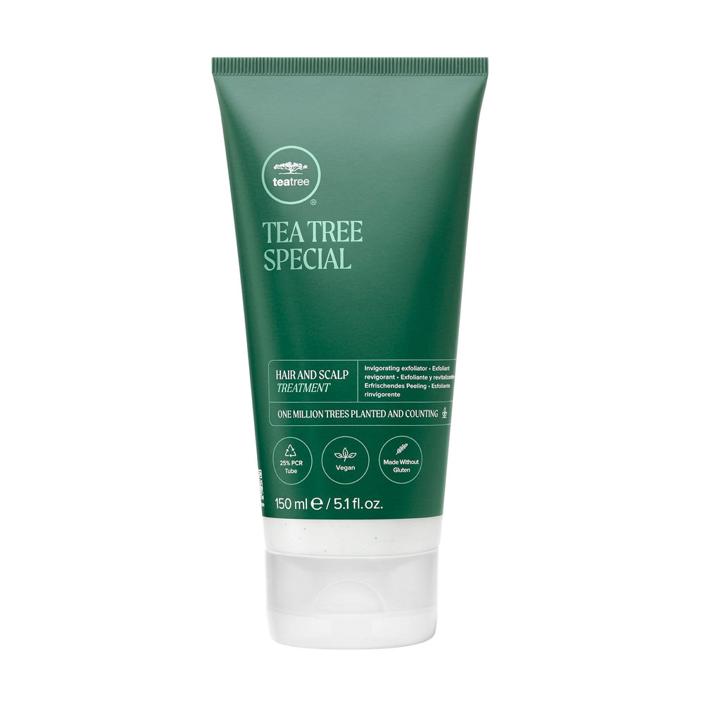 Bouteille Tea Tree Traitement Cheveux et Cuir Chevelu prêt à revitaliser tous types de cheveux.