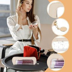 Teaaha etui-maquillage-mince-impermeable, sécurisée par une fermeture fiable.