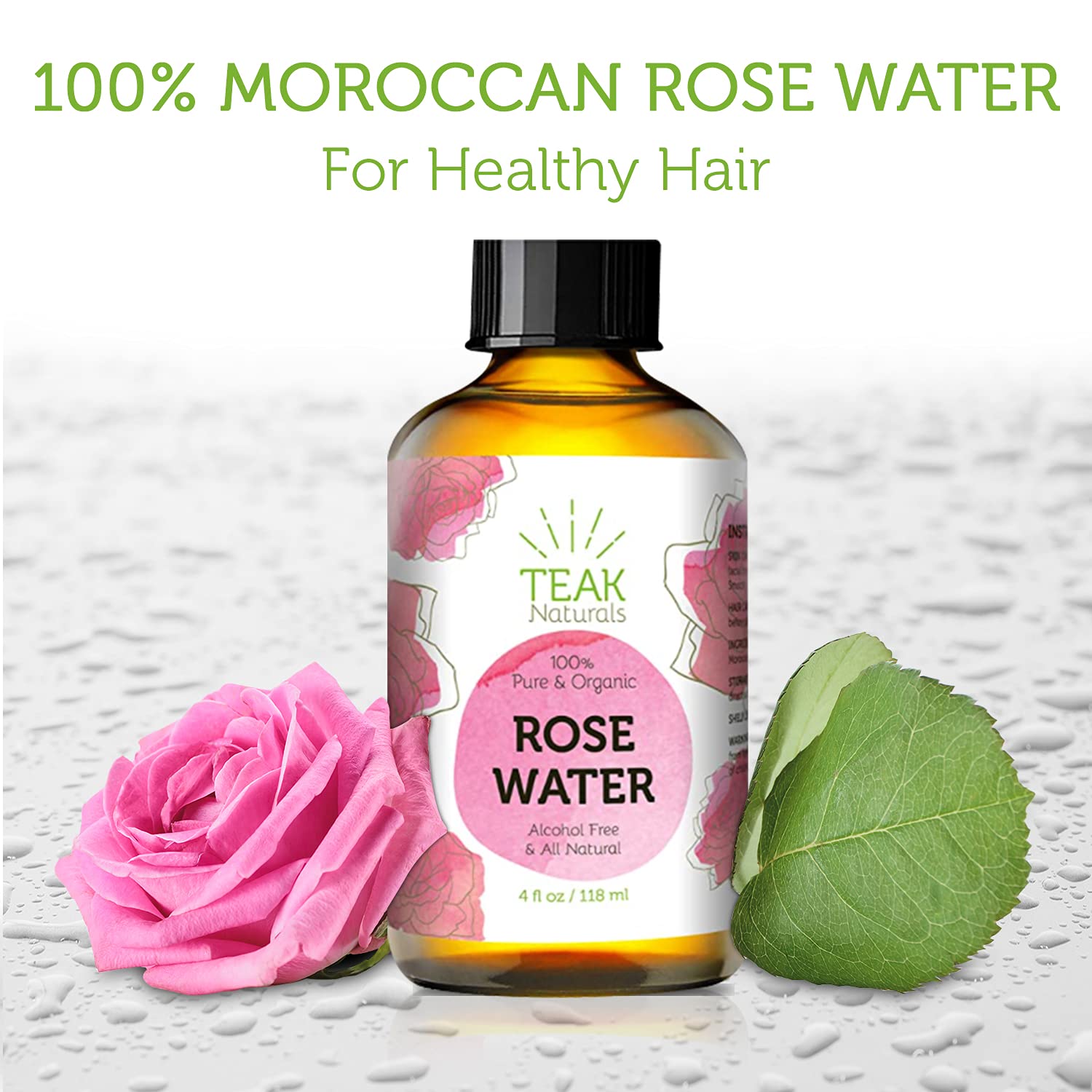 Ambiance rose Teak Naturals, arôme délicat et bien-être