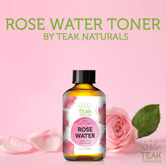 Rose marocaine pétales Teak Naturals, détail naturel du flacon