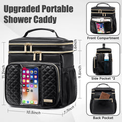 Tealari sac toilette cuir poches multiples, accès rapide et organisé.