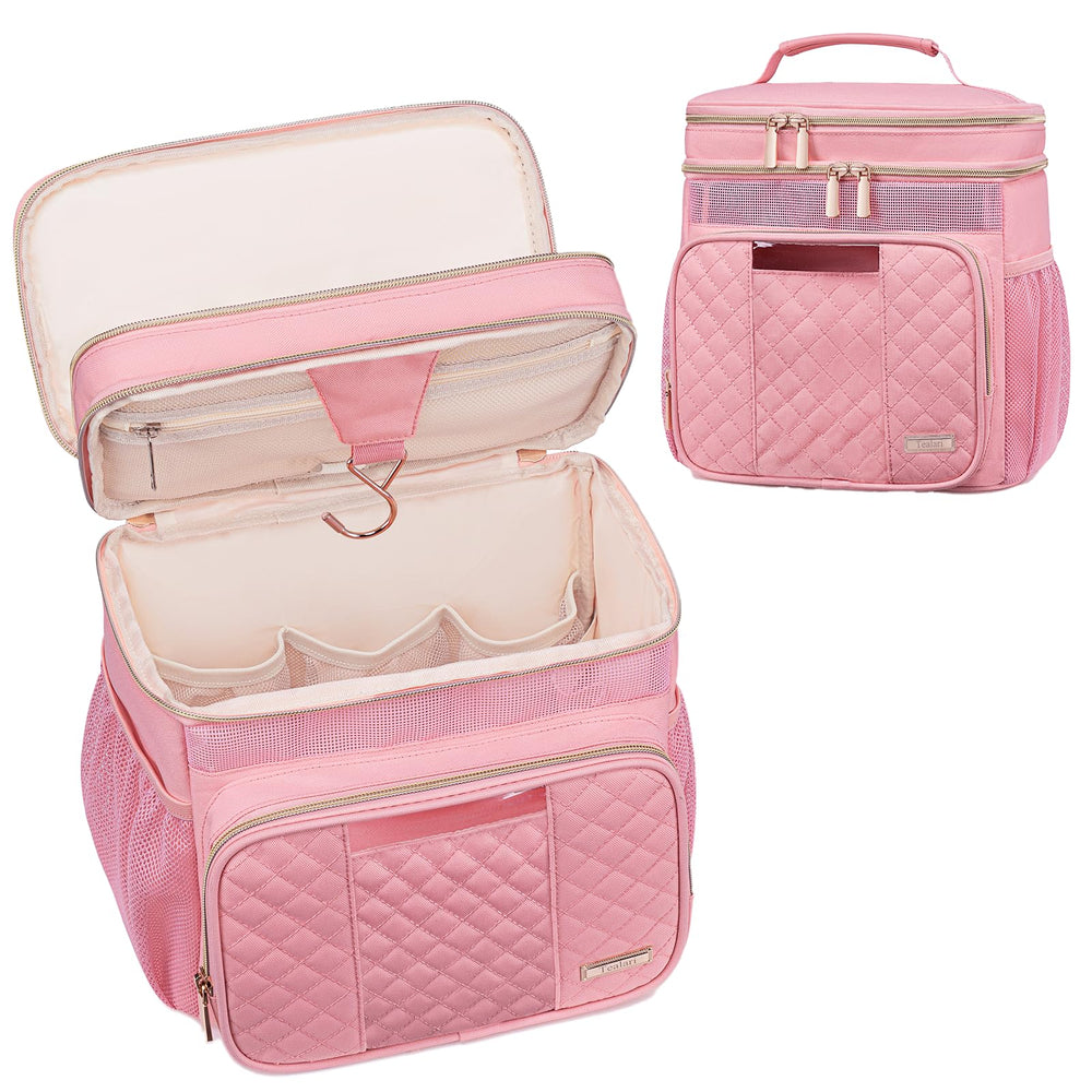 Tealari grand sac-toilette avec attache, offre une grande capacité pour vos essentiels.