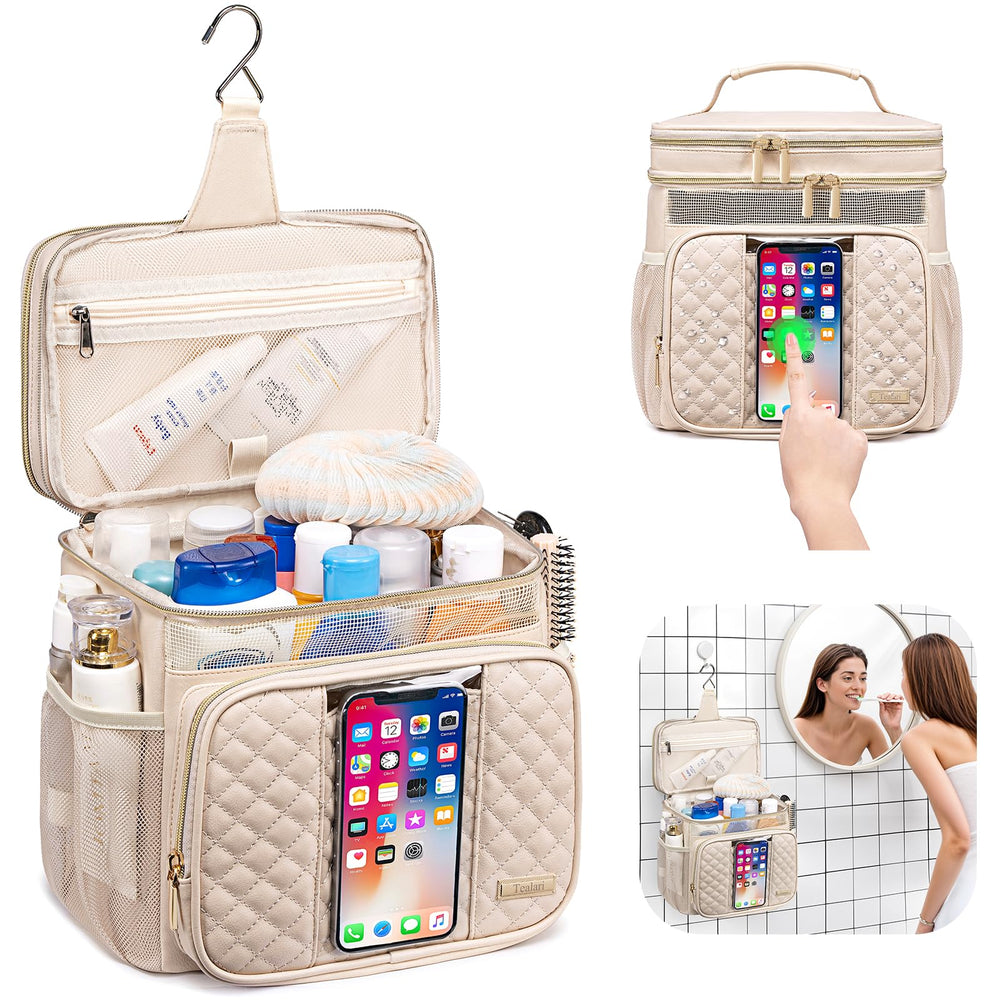 Trousse Tealari avec 3 compartiments et 8 poches pour tout garder séparé et rapide.