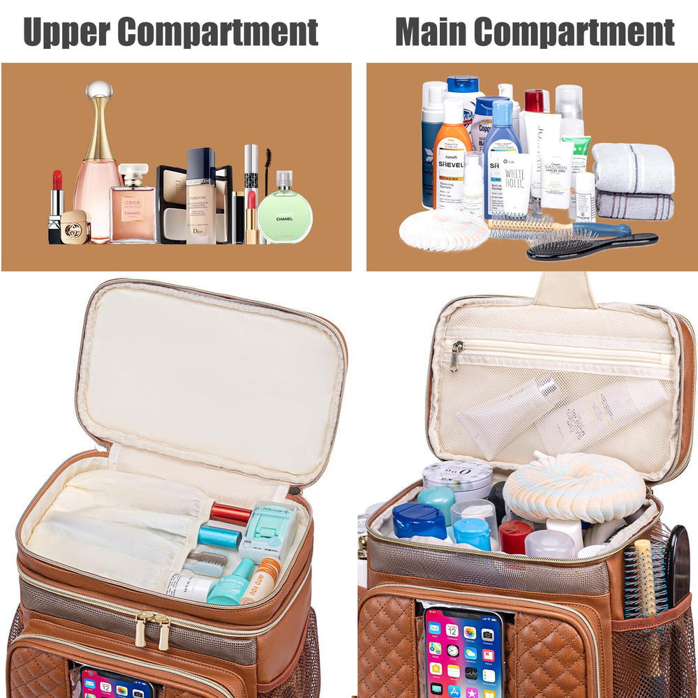 Tealari trousse cuir ouverture large pour chargement facile.