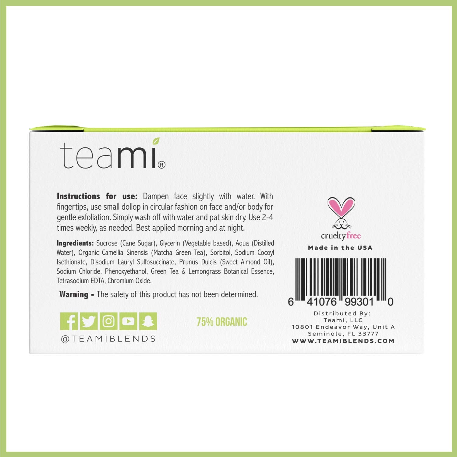 Teami Multifunctional scrub for face and body fits into daily skincare routine.