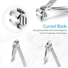 Teamkio ciseaux à ongles inox compacts, coupes précises.