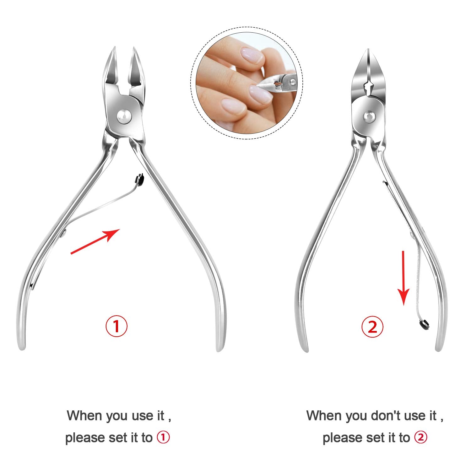 Teamkio lime à ongles inox, fini lisse et durable.