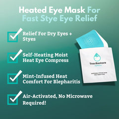 TearRestore EyeRelax emballage individuel pratique pour sessions hygiéniques et rapides.