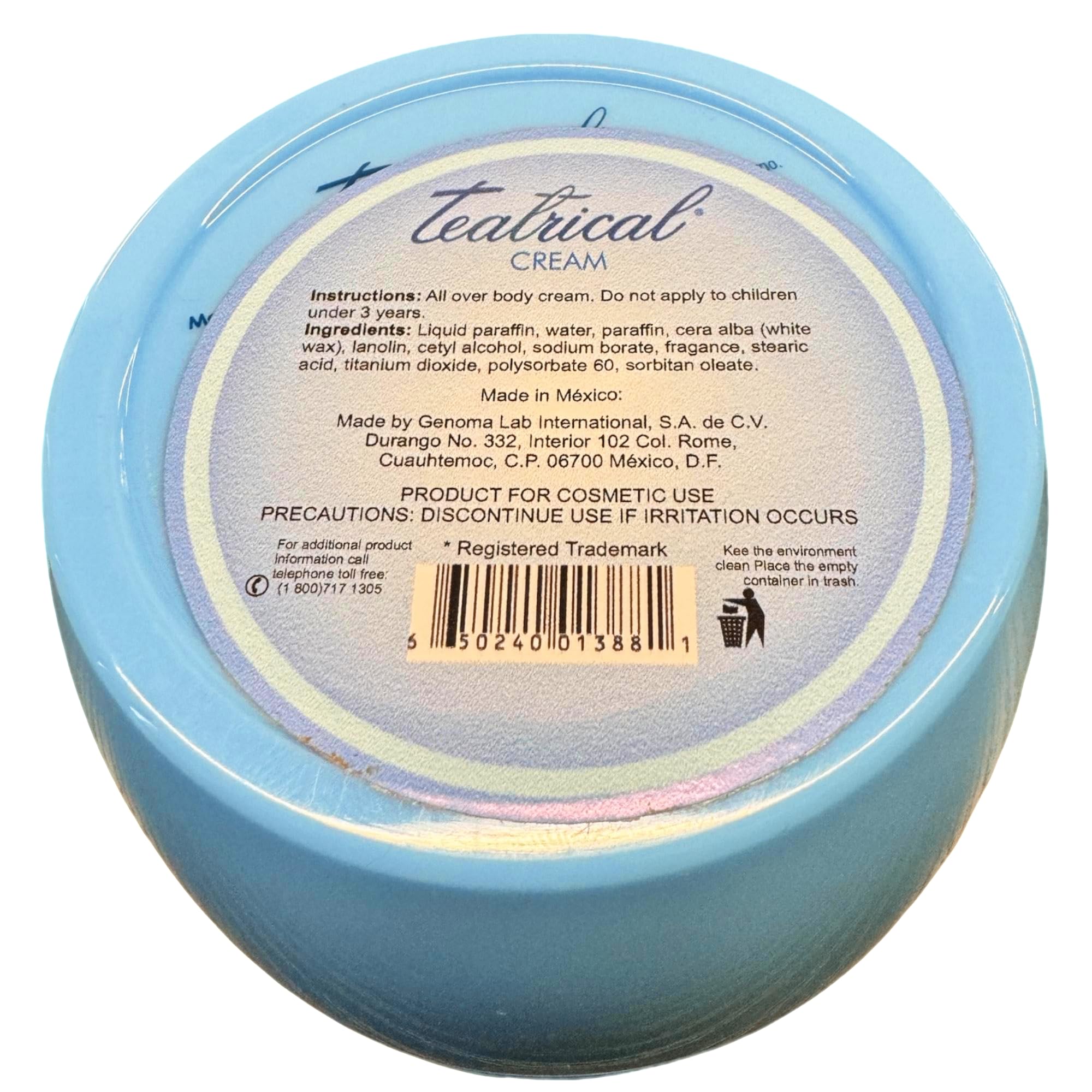 TEATRICAL Creme lanoline – emballage 400 g, format généreux