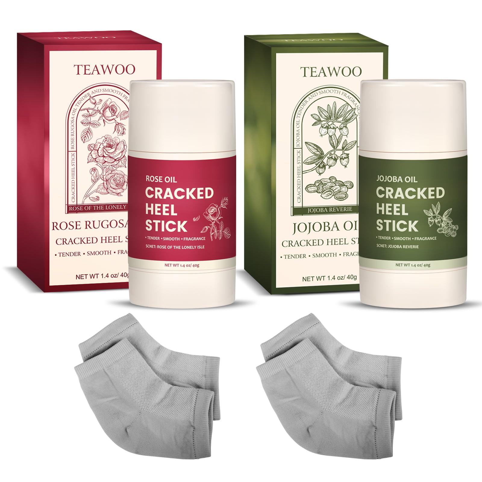 TEAWOO talons-reparation avec huile de rose et jojoba pour douceur durable