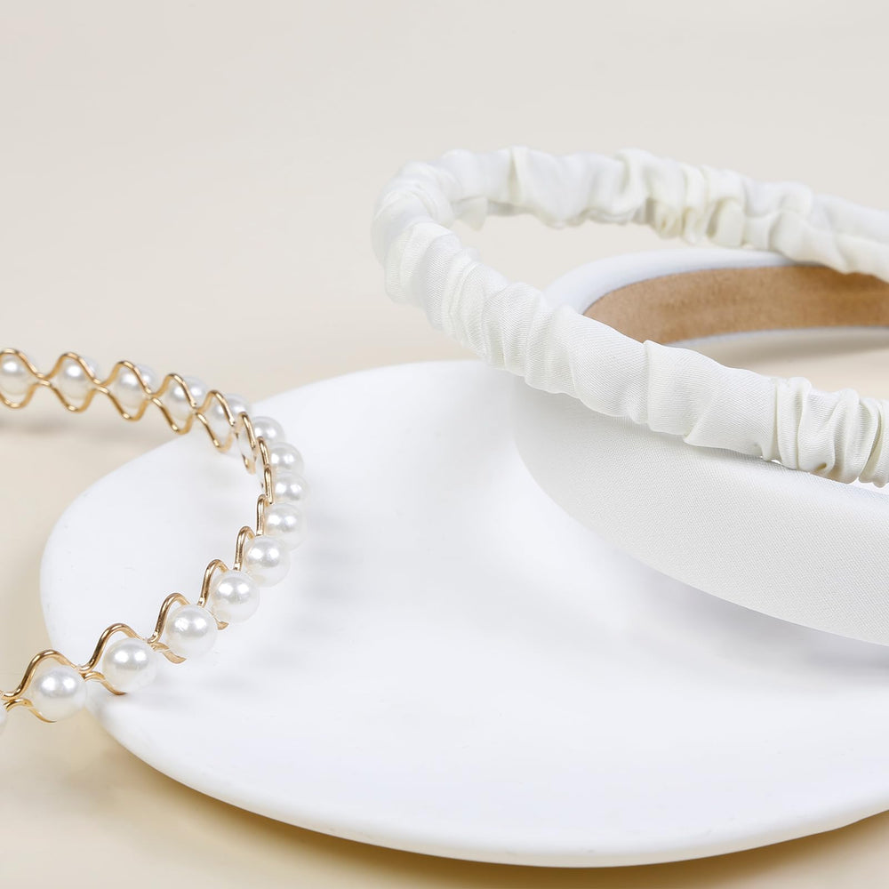 Bandeau TEBIEKOY en perles, design vintage, parfait pour les occasions festives.