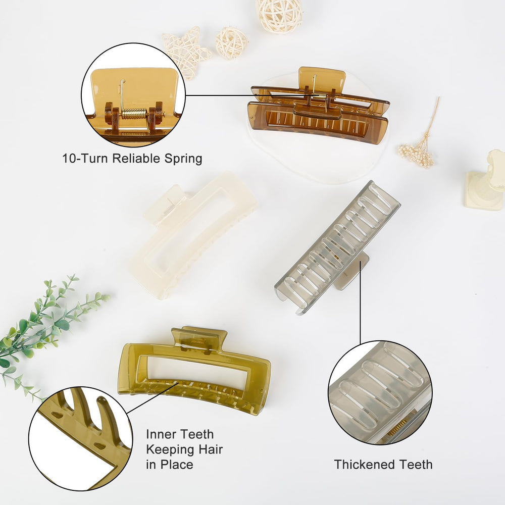 TEBIEKOY pince-cheveux pratique pour cheveux bouclés et lisses.
