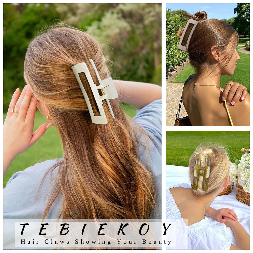 TEBIEKOY pince-cheveux usage quotidien au bureau ou à la maison.