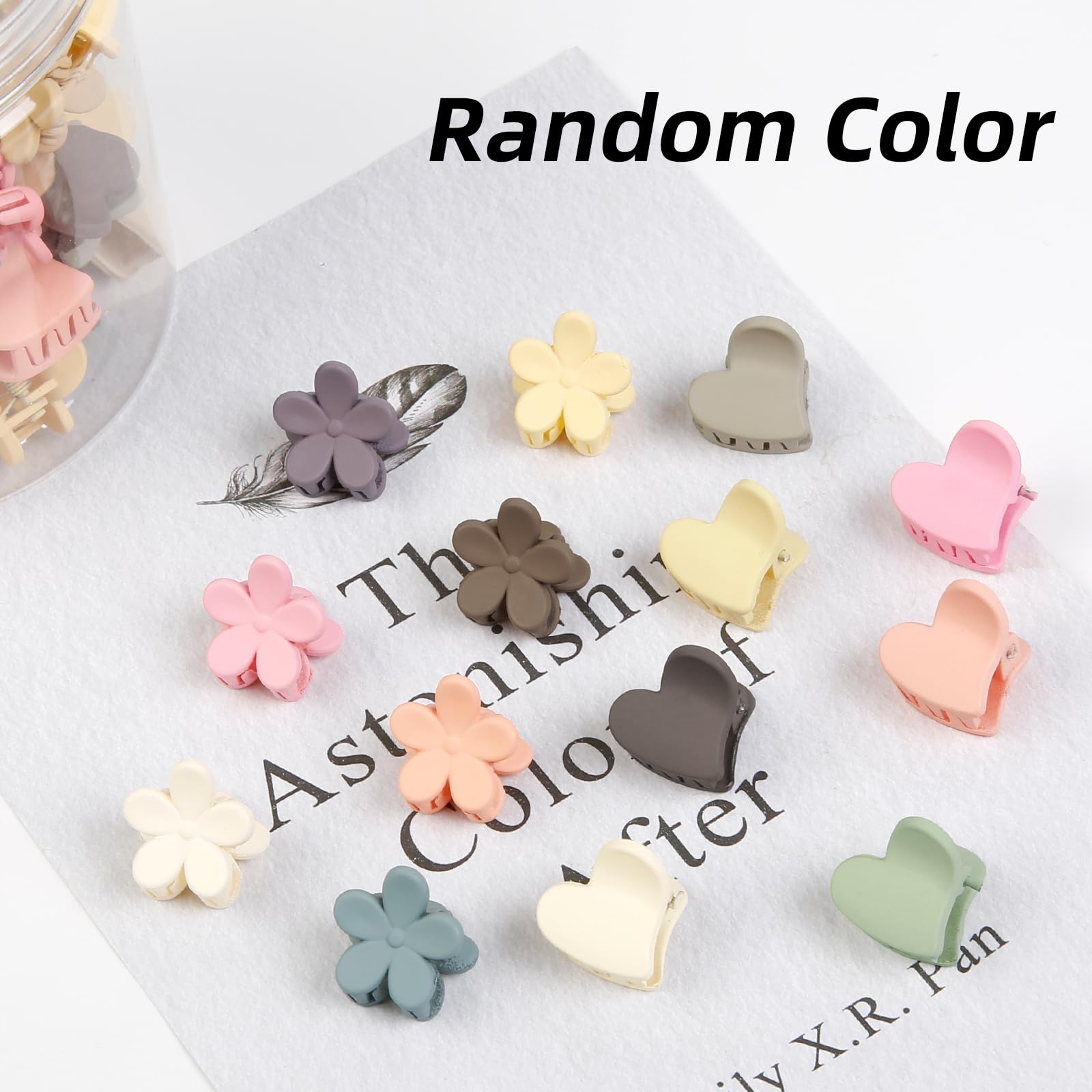 Pinces TEBIEKOY colorées mini-fleurs: 10 couleurs pour varier votre style.