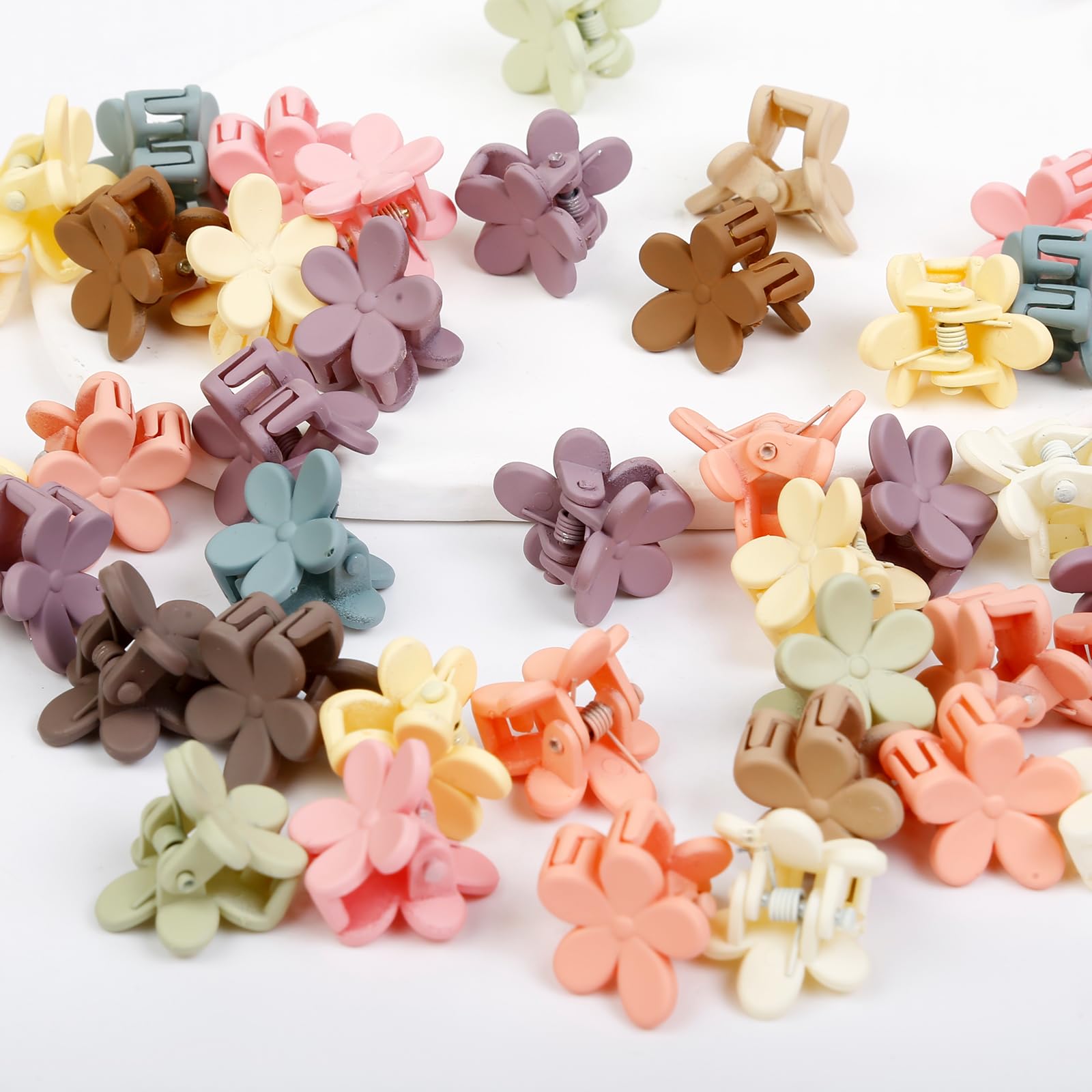 TEBIEKOY pince-cheveux mini-fleurs jaune, ambiance printanière