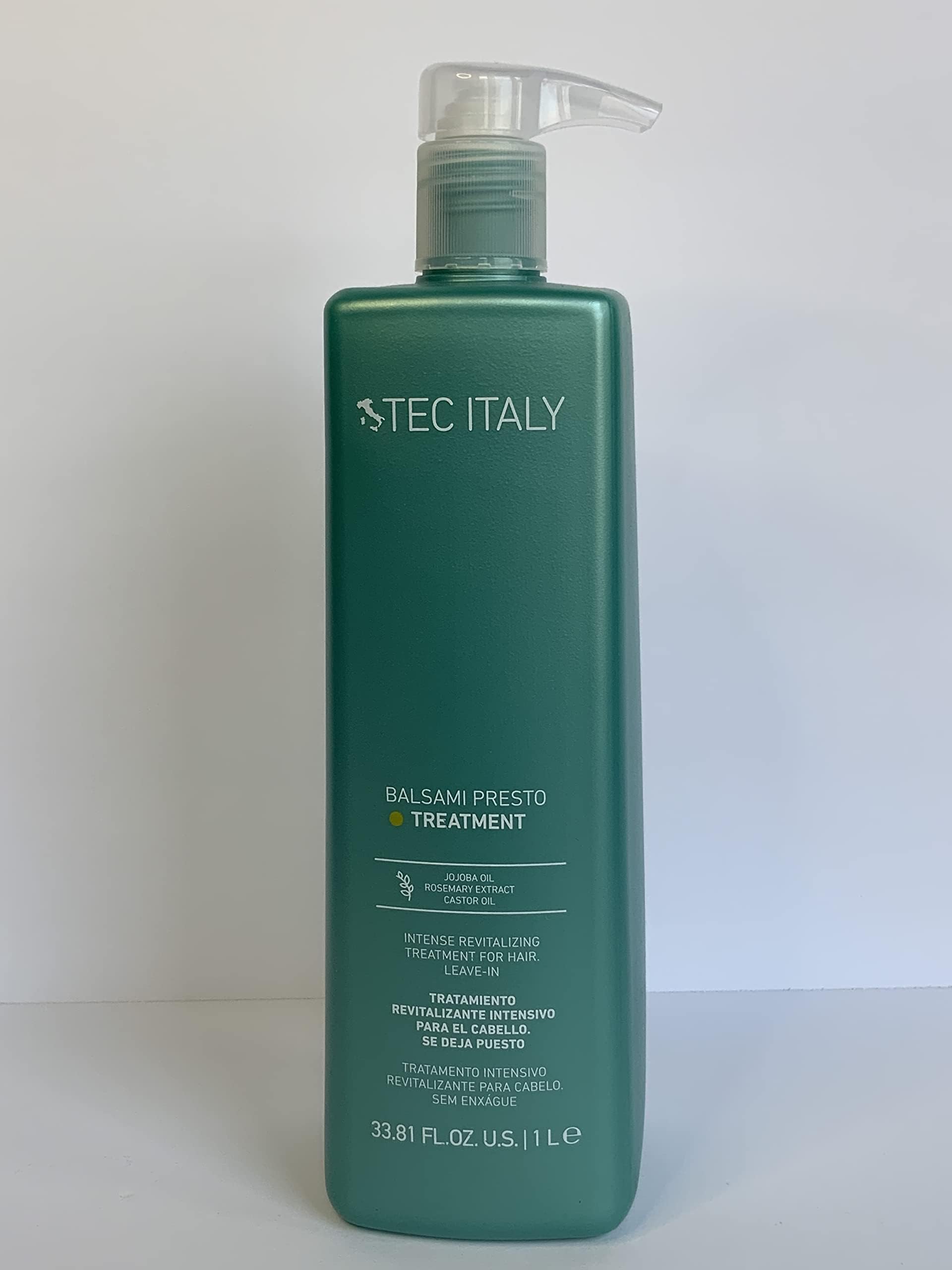 Tec Italy Balsami Presto – la bouteille montre le démêlage rapide.