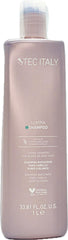 Tec Italy Lumina Shampoing blond et gris, flacon pratique pour revitaliser les reflets.