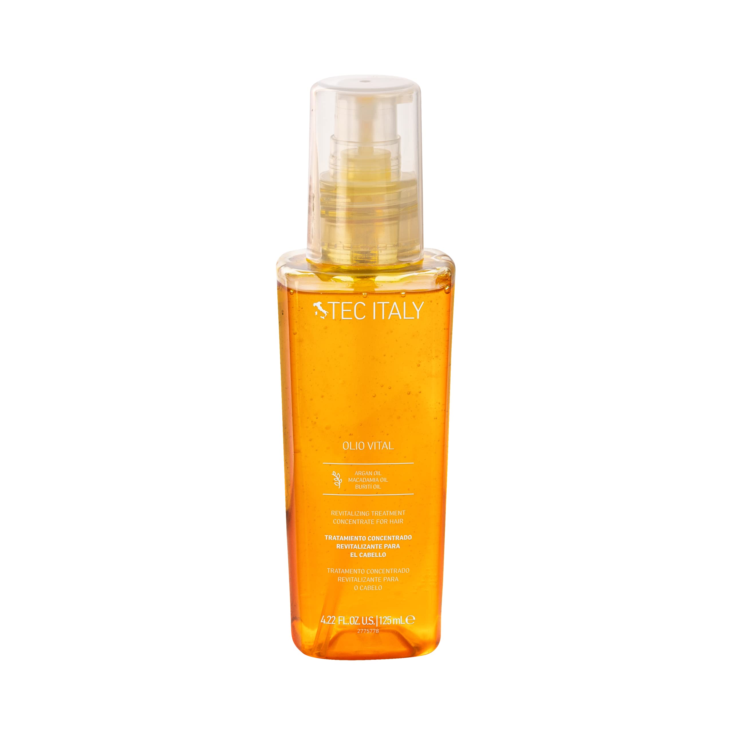 Tec Italy Olio Vital – bouteille fluide pour hydrater cheveux et peau en douceur