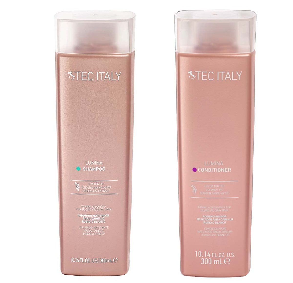 Tec Lumina Shampoo – bouteille versement: neutralise les reflets jaunes