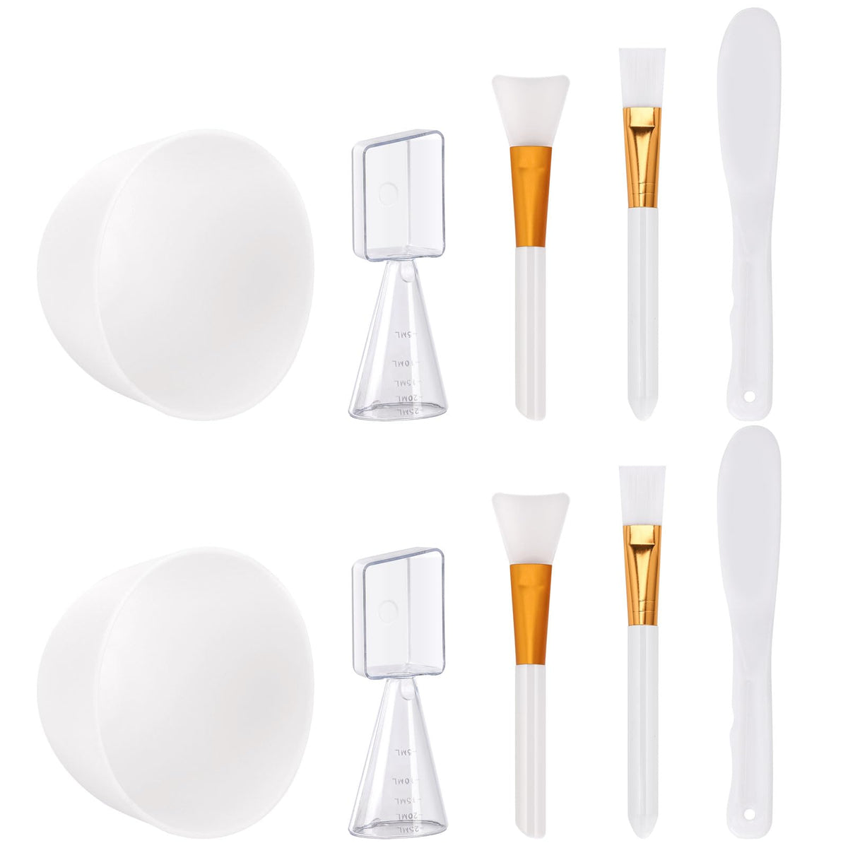 Tecbeauty bols masque visage en silicone, parfaits pour mélanger.