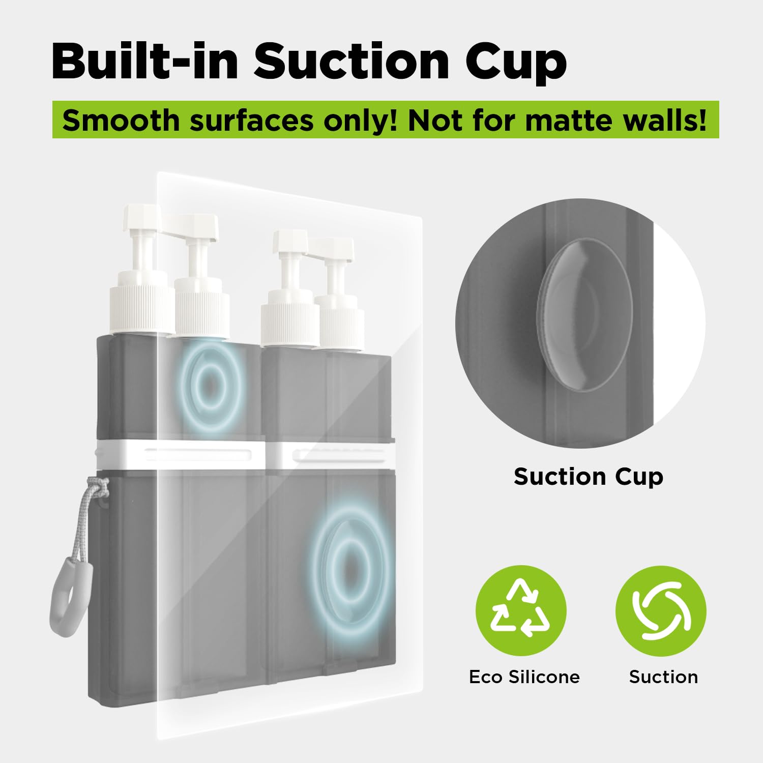 TechoEcho - bouteilles voyage anti-fuite TSA, protection fiable pour vos liquides.