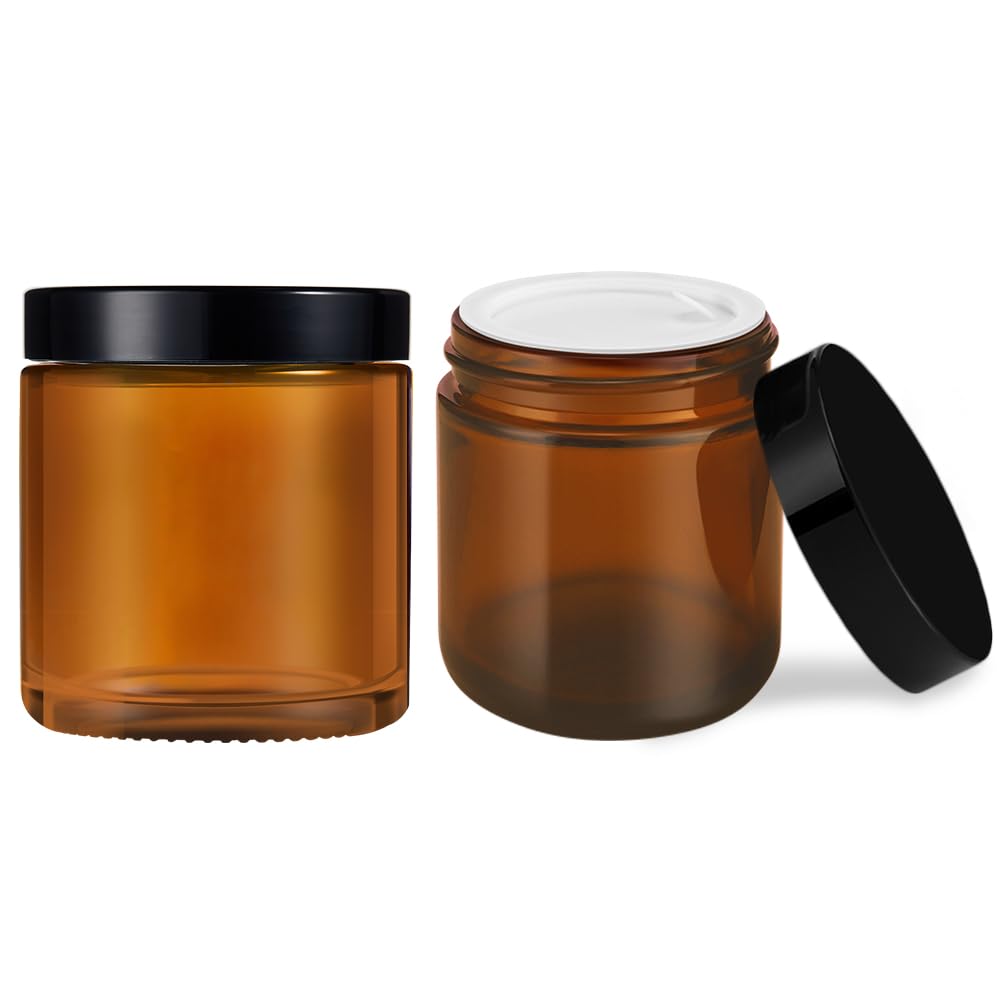 Tecohouse bocaux-verre ambre 4oz avec couvercle: protection UV pour vos préparations.