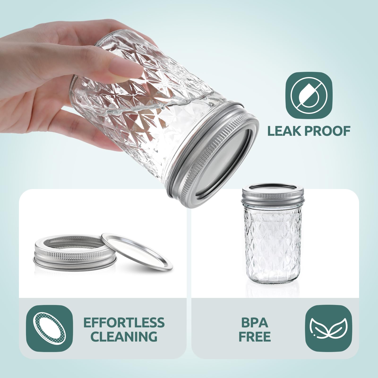 Tecohouse verre durable convient pour conserves et préparation culinaire transparente.