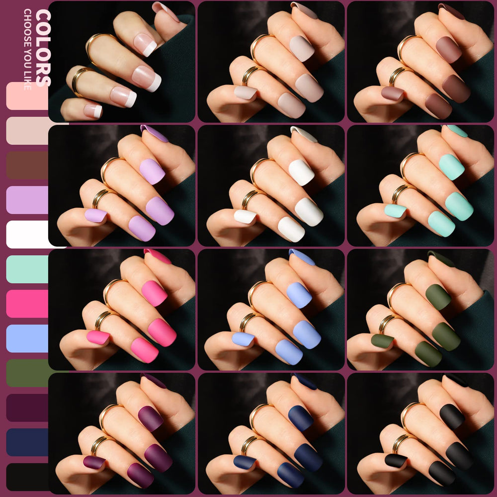 Teenitor 360pcs full-cover press-on nails for instant, durable manicure.