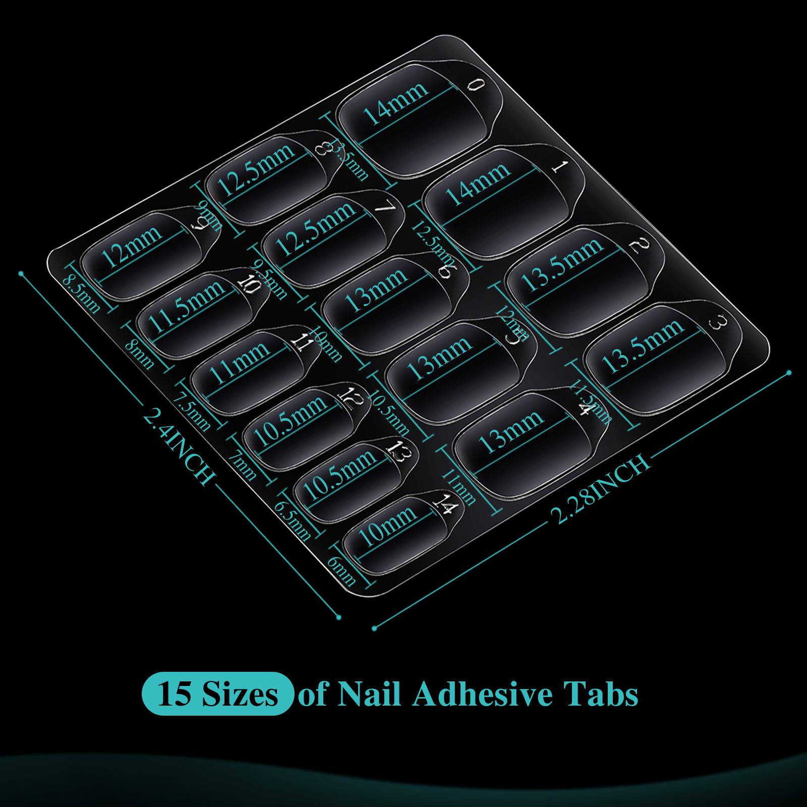 Teenitor adhesifs ongles amovibles : retire facilement apres immersion chaude