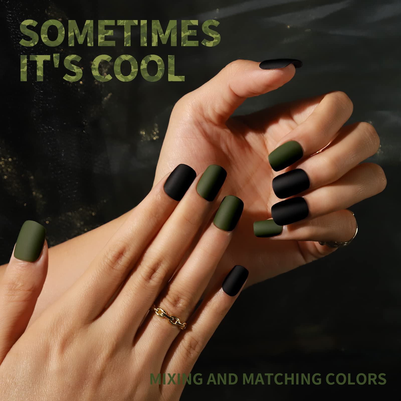 Application des onglets Teenitor adhésifs sur ongles naturels.