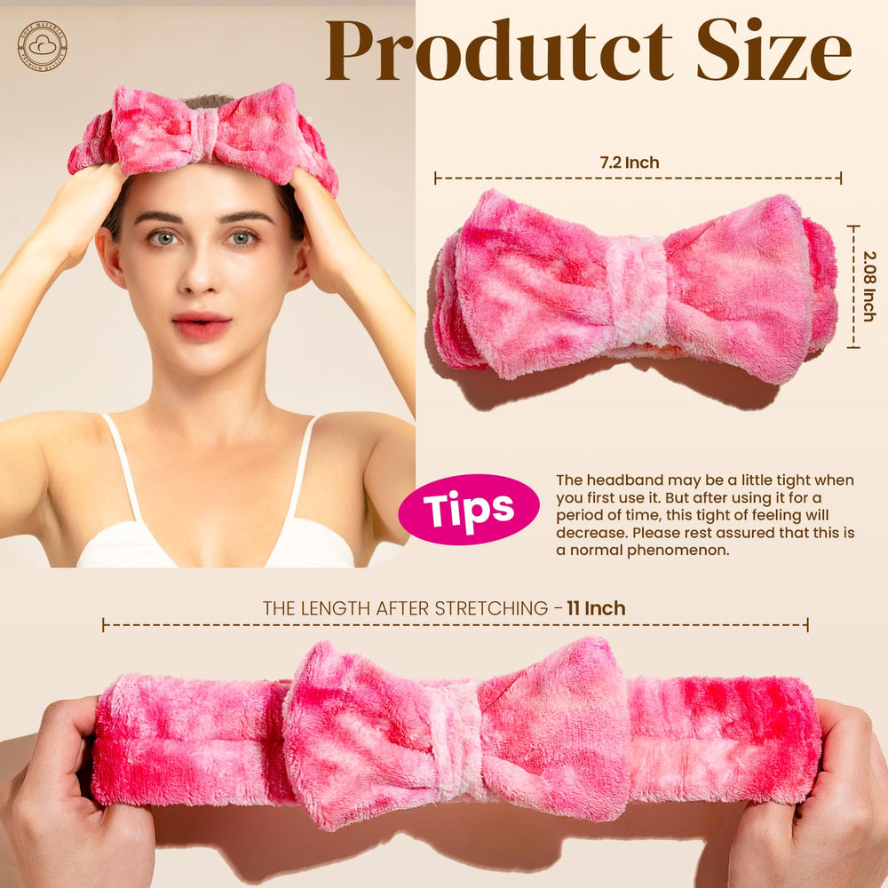 Teenitor bandeau cheveux noeud mignon, parfait pour un look soin relaxant